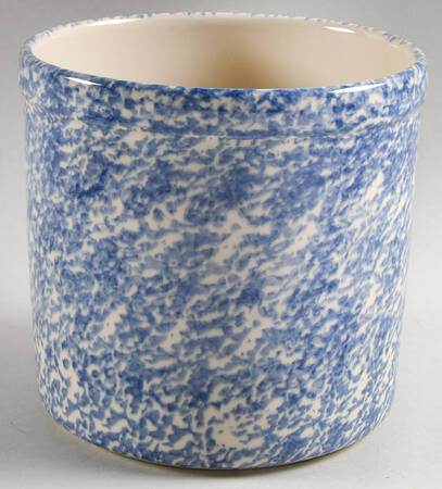 Blue Sponge Large Canister No Wood Lid