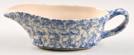 Blue Sponge Gravy Boat