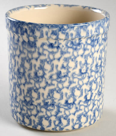 Blue Sponge Small Canister No Wood Lid