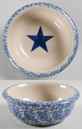 Blue Sponge Coupe Cereal Bowl
