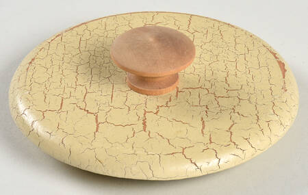 Blue Sponge Wood Lid for Small Canister