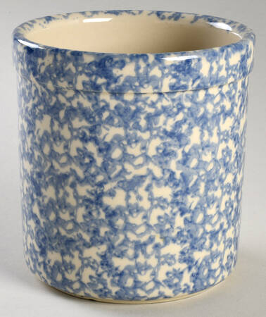 Blue Sponge Medium Open Crock