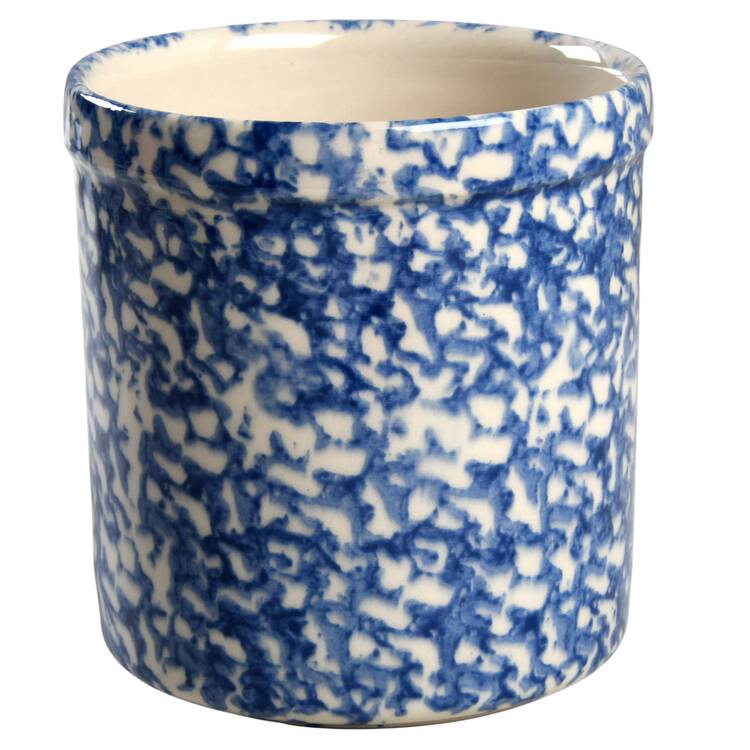 Blue Sponge Small Canister No Wood Lid