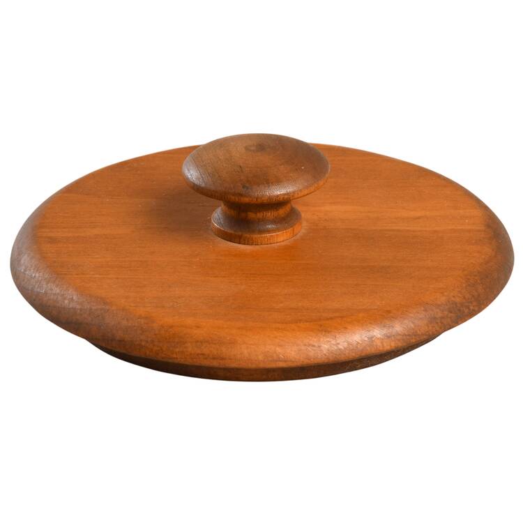 Blue Sponge Wood Lid for Small Canister