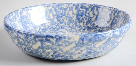 Blue Sponge 8" Round Vegetable Bowl