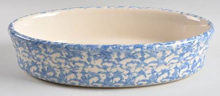 Blue Sponge 10" Oval Baker