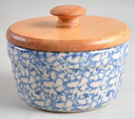 Blue Sponge Butter Tub & Lid