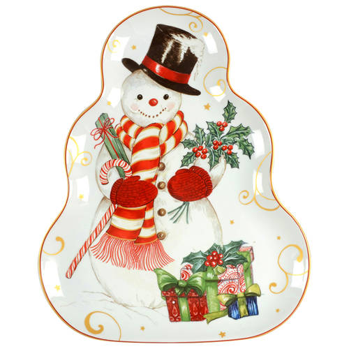 Twas the Night Before Christmas 17" Figural Platter