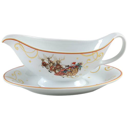 Twas the Night Before Christmas Gravy Boat & Underplate