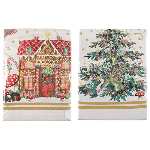 Twas the Night Before Christmas 70" X 90" Rectangular Tablecloth