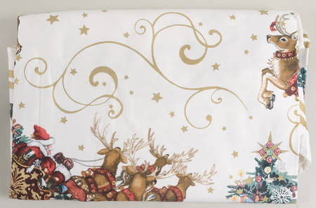 Twas the Night Before Christmas 90" Round Tablecloth