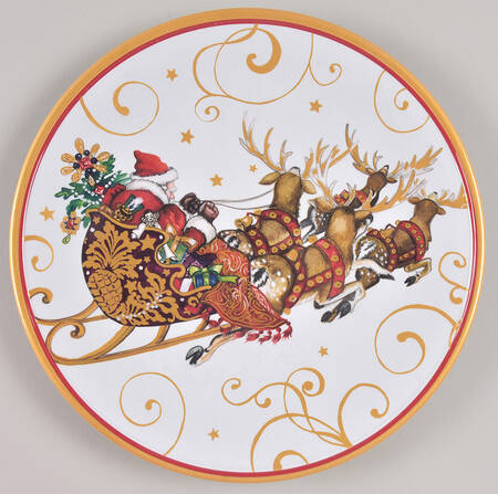 Twas the Night Before Christmas Melmac/Melamine Child's Plate