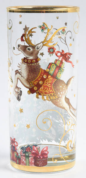 Twas the Night Before Christmas 16 Oz Glassware Tumbler