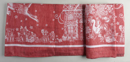 Twas the Night Before Christmas 70 x 126 Rectangular Tablecloth