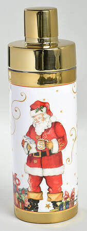 Twas the Night Before Christmas Metal Cocktail Shaker & Lid