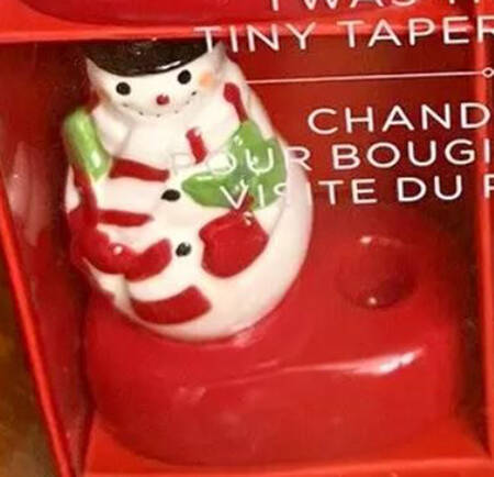 Twas the Night Before Christmas Figural Candleholder