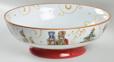 Twas the Night Before Christmas Footed Bowl