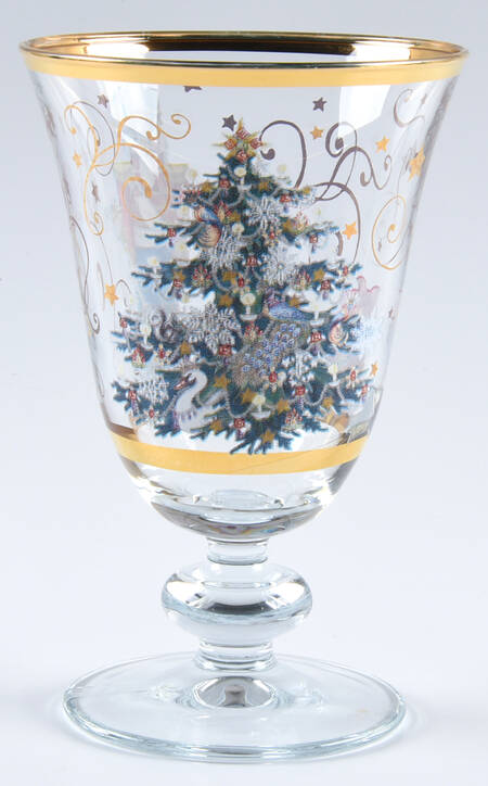 Twas the Night Before Christmas Glassware Goblet