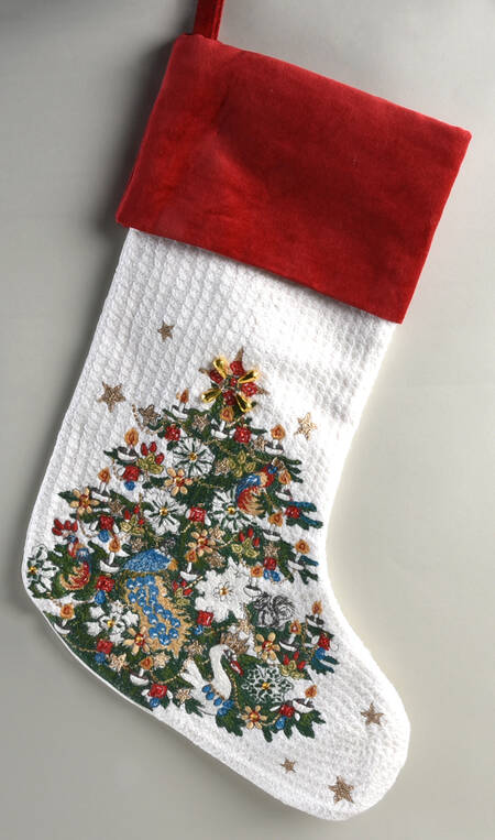 Twas the Night Before Christmas Cloth Stocking