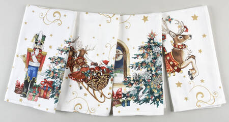 Twas the Night Before Christmas Cloth Napkins - Set of 4 (NAPC2, NAPC3, NAPCM7 & NAPCM8)