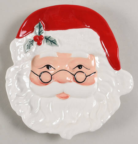 Twas the Night Before Christmas Figural Salad Plate