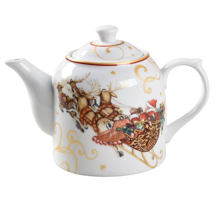 Twas the Night Before Christmas Teapot & Lid