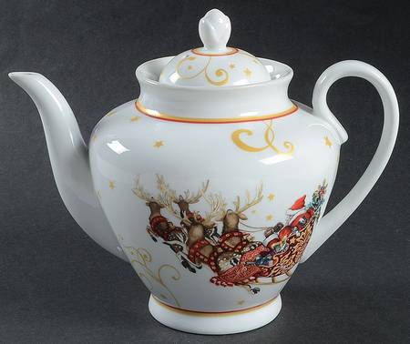 Twas the Night Before Christmas Teapot & Lid