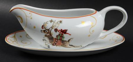 Twas the Night Before Christmas Gravy Boat & Underplate