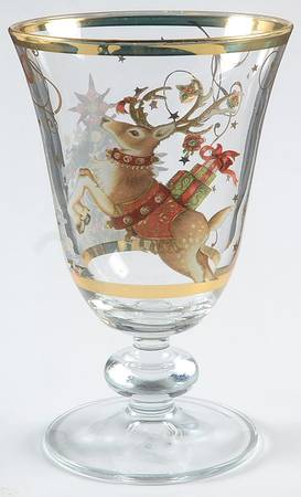 Twas the Night Before Christmas Glassware Goblet