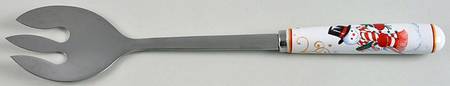 Twas the Night Before Christmas Salad Serving Fork with Stainless Prongs