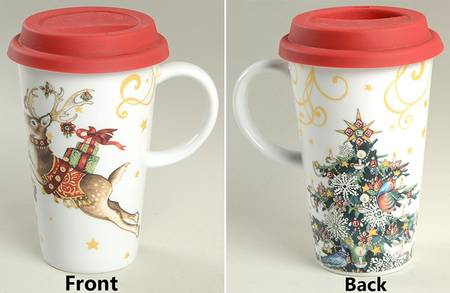 Twas the Night Before Christmas Travel Mug & Silicone Lid