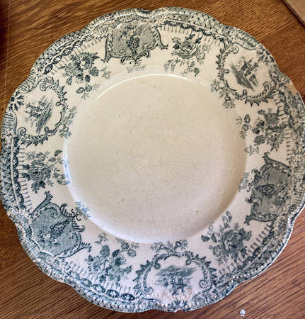 Raleigh Green (No Gold Accent) Salad Plate