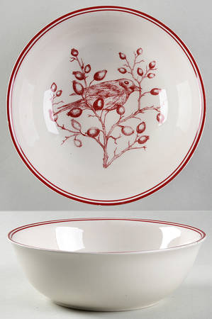 Holiday Toile Soup/Cereal Bowl