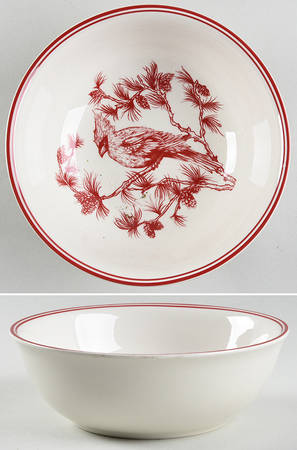 Holiday Toile Soup/Cereal Bowl