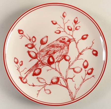 Holiday Toile Salad Plate
