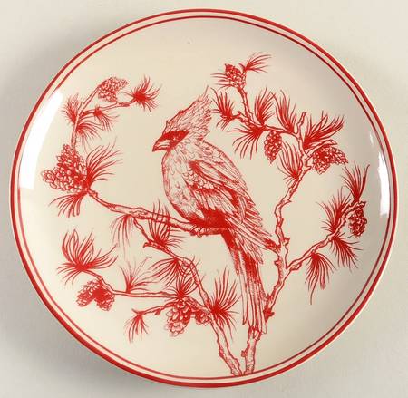 Holiday Toile Salad Plate