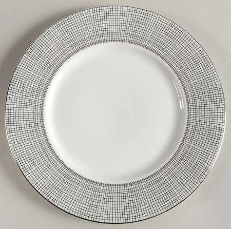 Gilded Weave Platinum Accent Luncheon Plate
