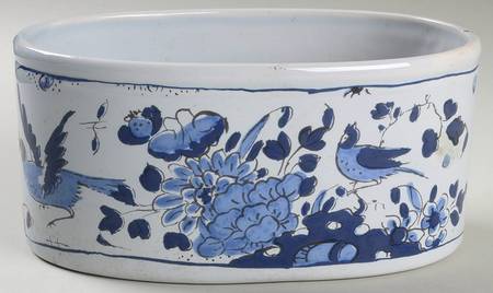 Delft Oval Small Planter