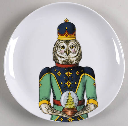 Dapper Animal Salad Plate