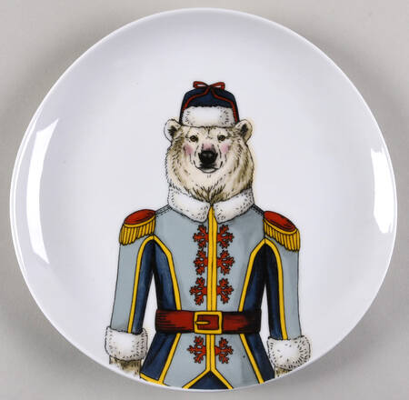Dapper Animal Salad Plate