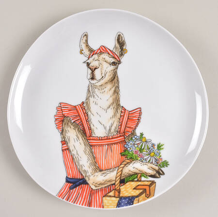 Dapper Animal Salad Plate