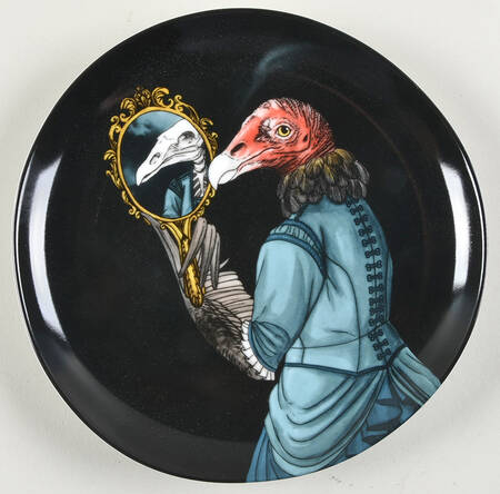 Dapper Animal Salad Plate