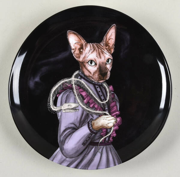Dapper Animal Salad Plate