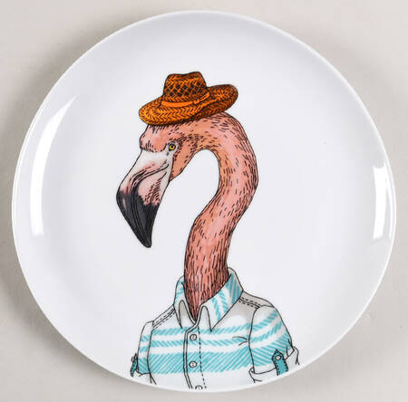 Dapper Animal Salad Plate