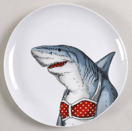 Dapper Animal Salad Plate