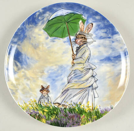 Dapper Animal Salad Plate