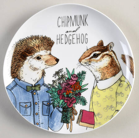 Dapper Animal Salad Plate