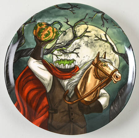 Dapper Animal Salad Plate