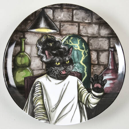 Dapper Animal Salad Plate