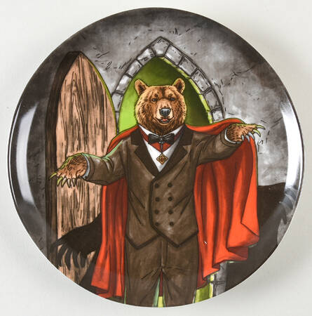 Dapper Animal Salad Plate